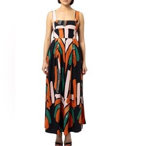 Bel Kazan Colorful Abstract Maxi Dress. #155